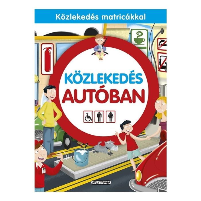 Közlekedés autóban - matricás foglalkoztató