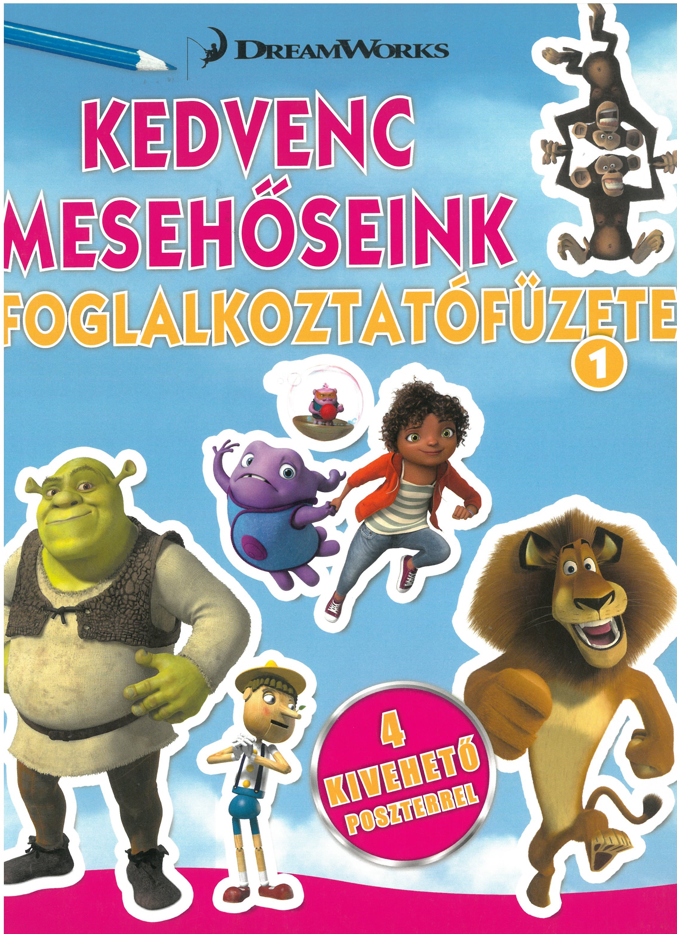 Kedvenc mesehőseink foglalkozatófüzete 1.