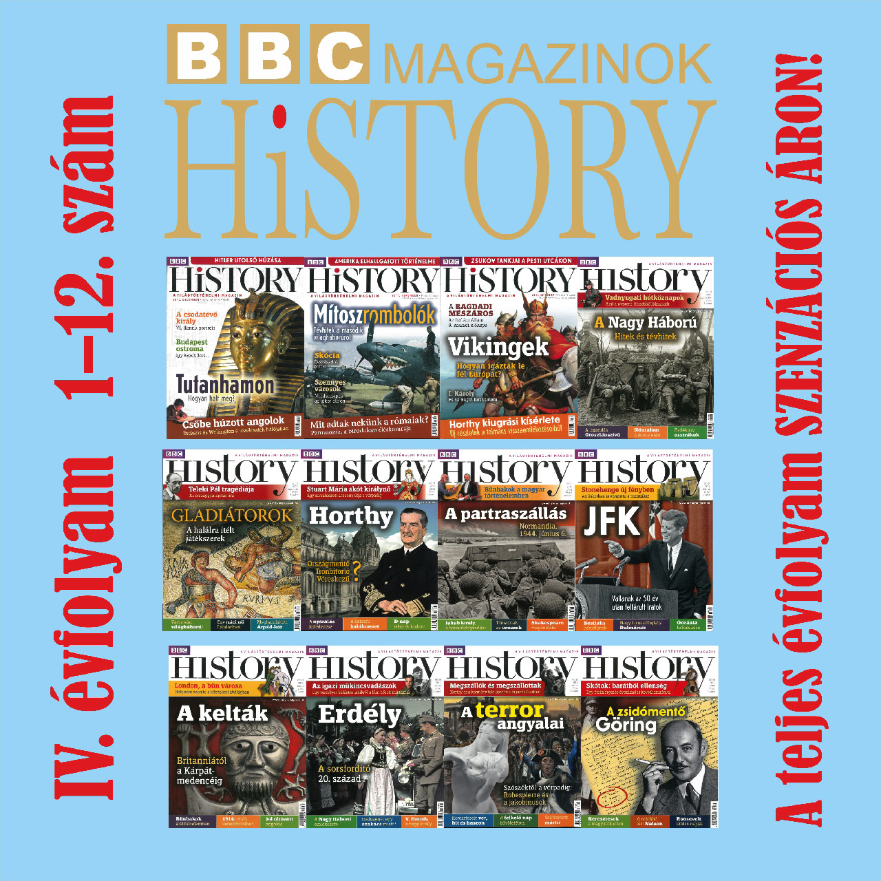 BBC HISTORY magazin akciós csomag - 4. évfolyam