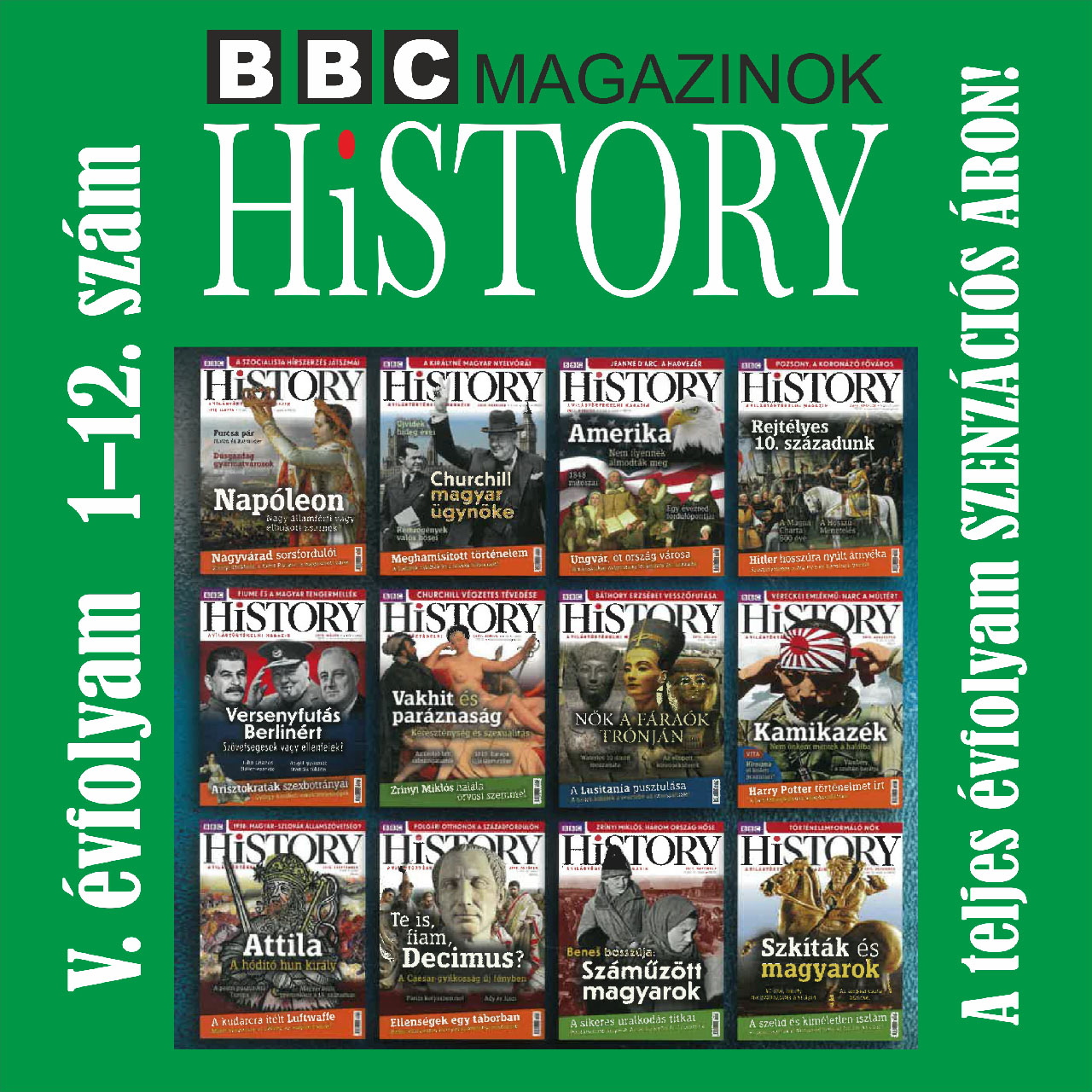 BBC HISTORY magazin akciós csomag - 5. évfolyam