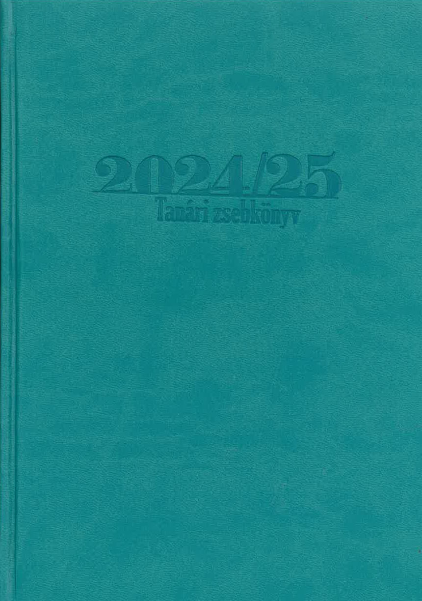 Tanári zsebkönyv 2024-2025 türkíz