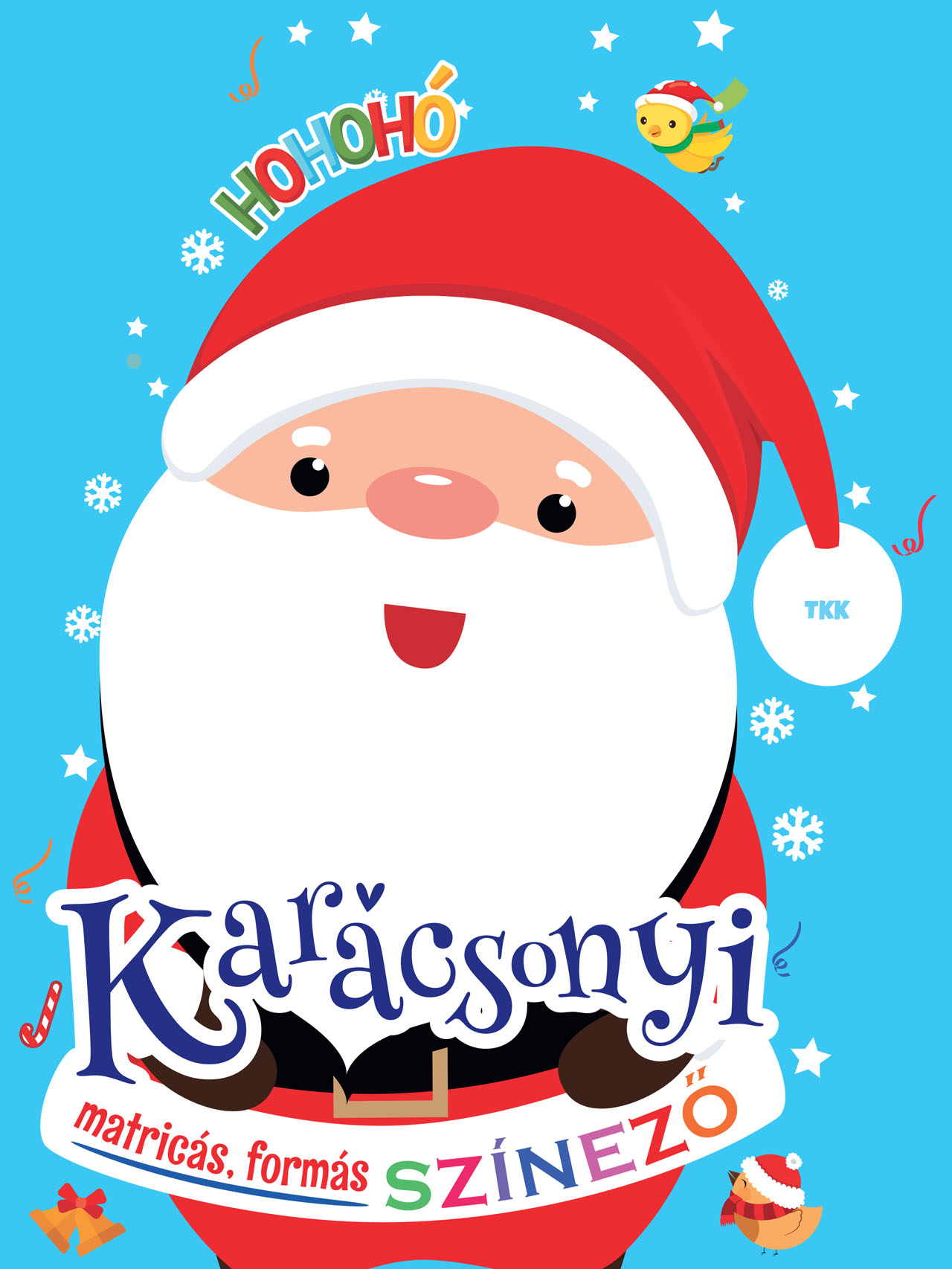 Karácsonyi matricás színező
