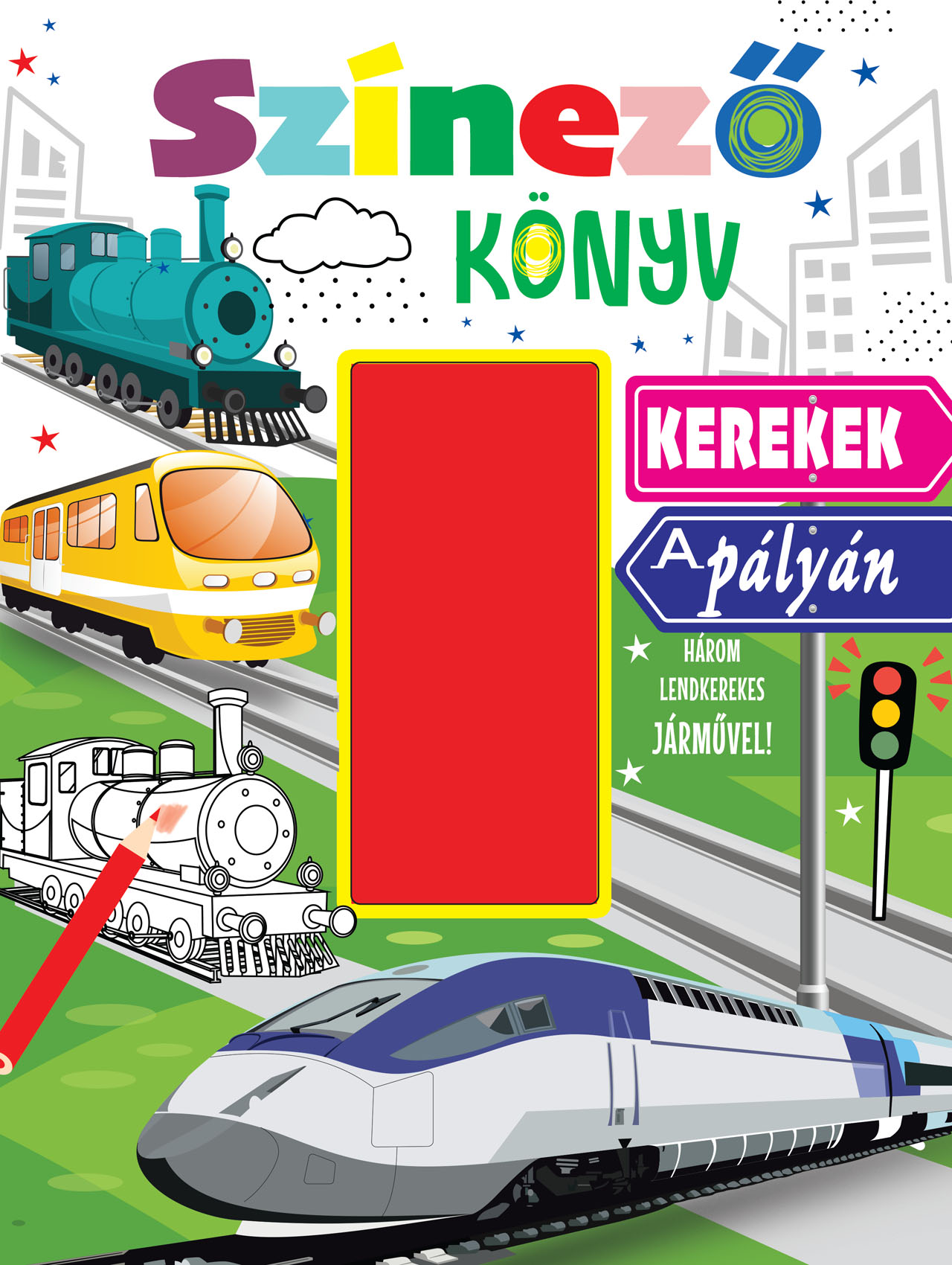 Színező könyv - kerekek a pályán Színező könyv - kerekek a pályán