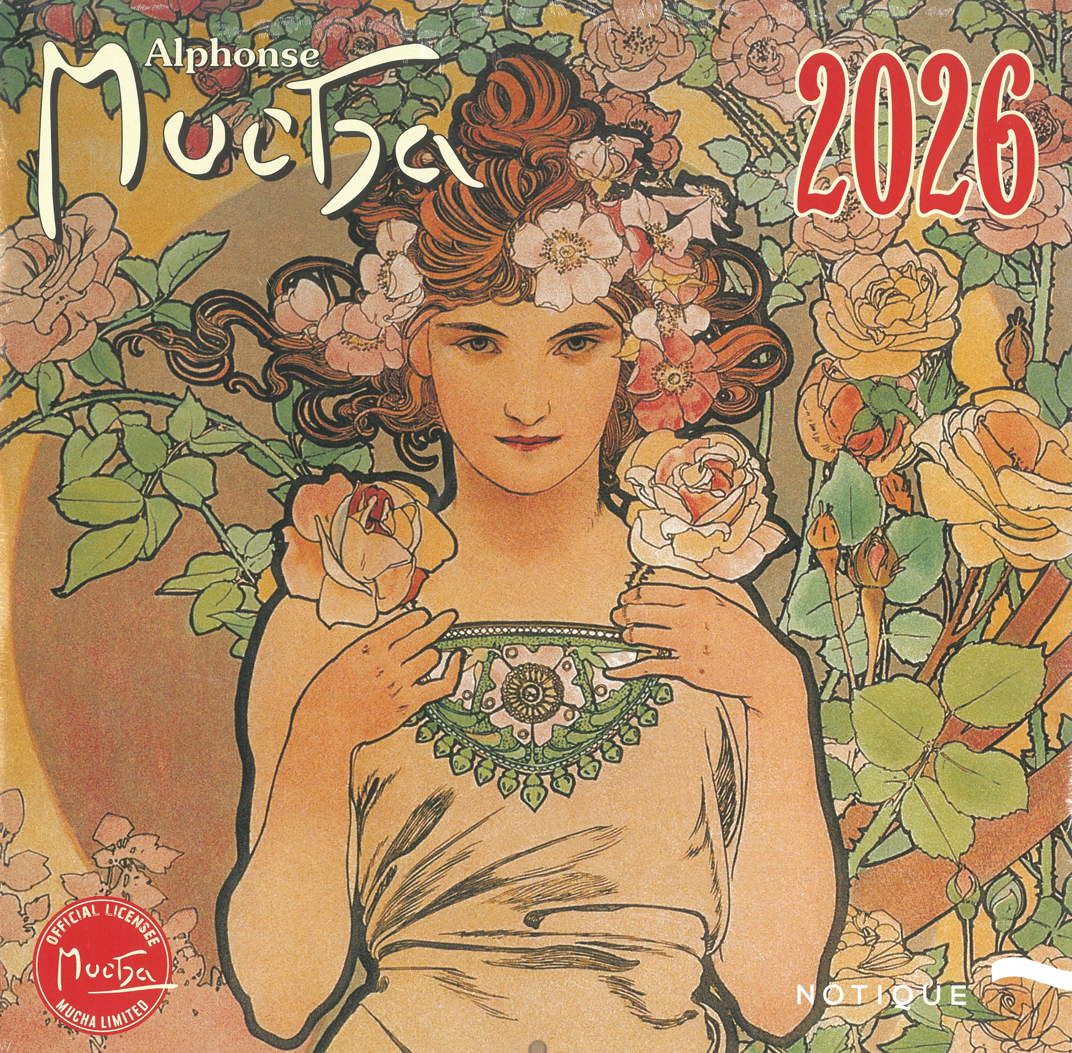 2026 falinaptár ALPHONSE MUCHA