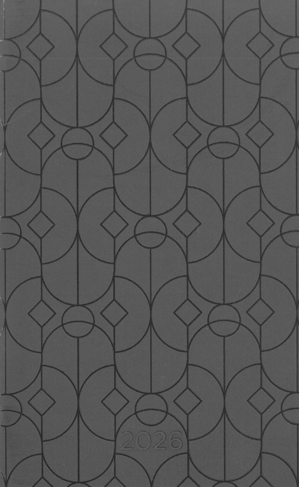 2026 zsebnaptár A6 tűzött  Skill szürke