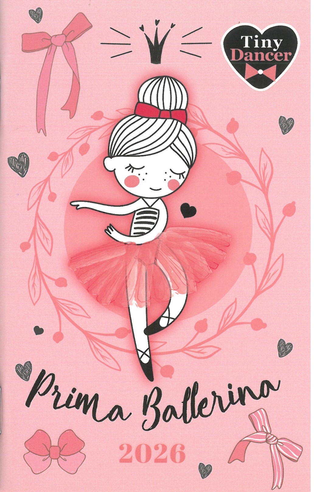 2026 zsebnaptár A6 tűzött  Tiny Dancer Ballerina