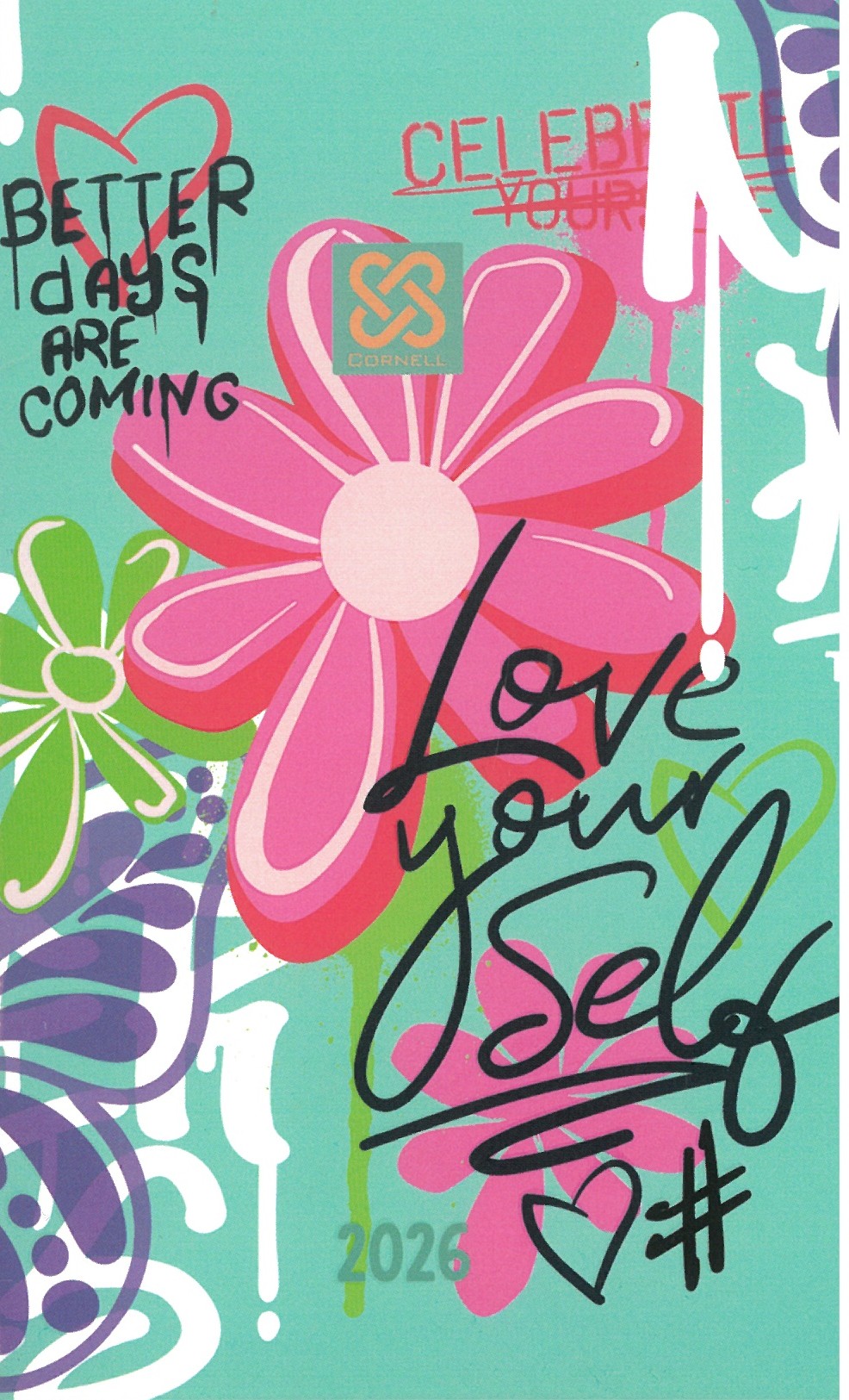 2026 zsebnaptár A6 tűzött  LOVE 