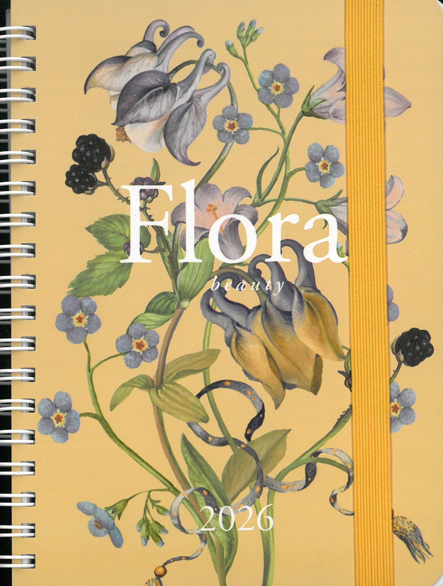 2026 spirálozott B6 határidőnapló  FLORA