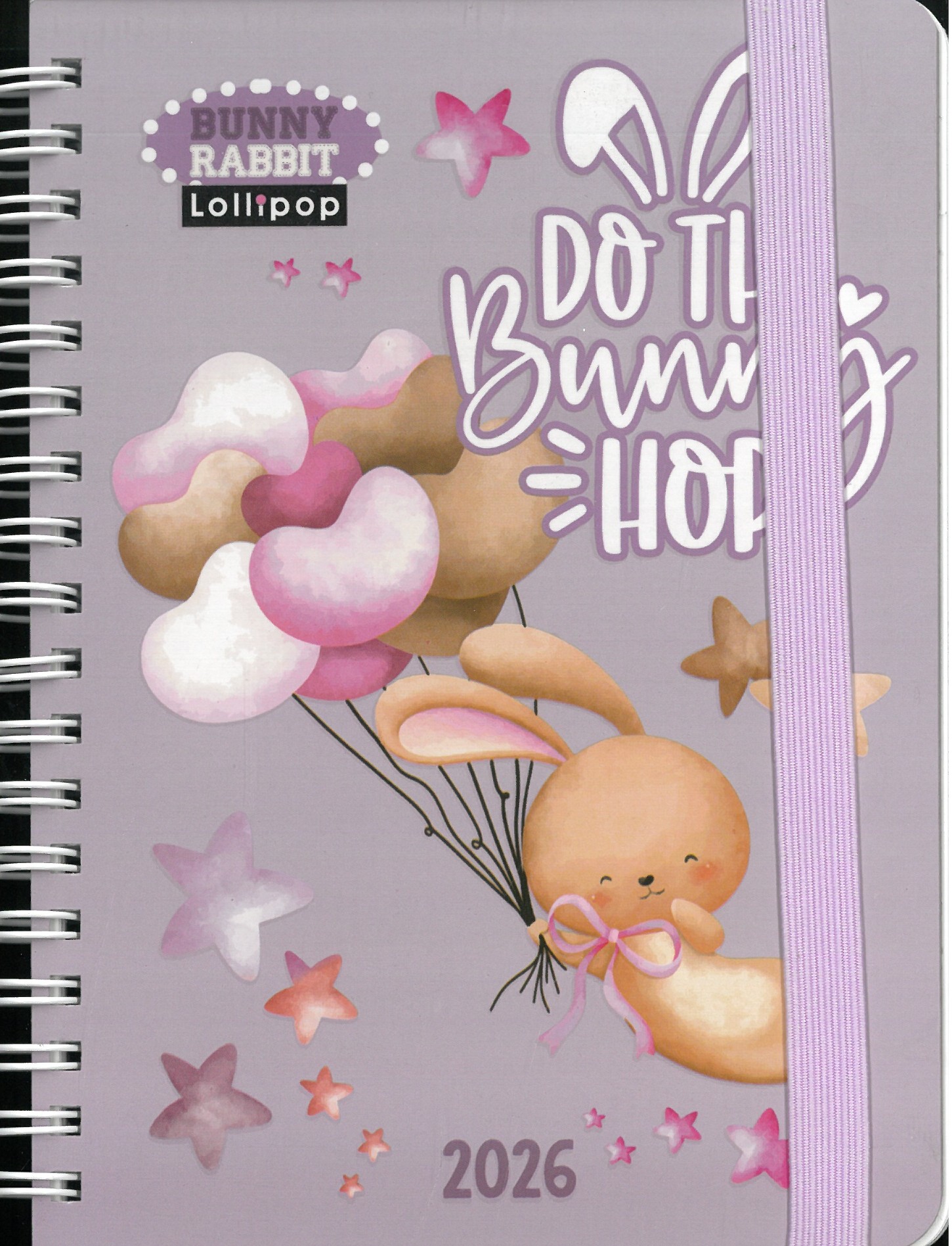 2026 spirálozott B6 határidőnapló  DO THE BUNNY RABBIT