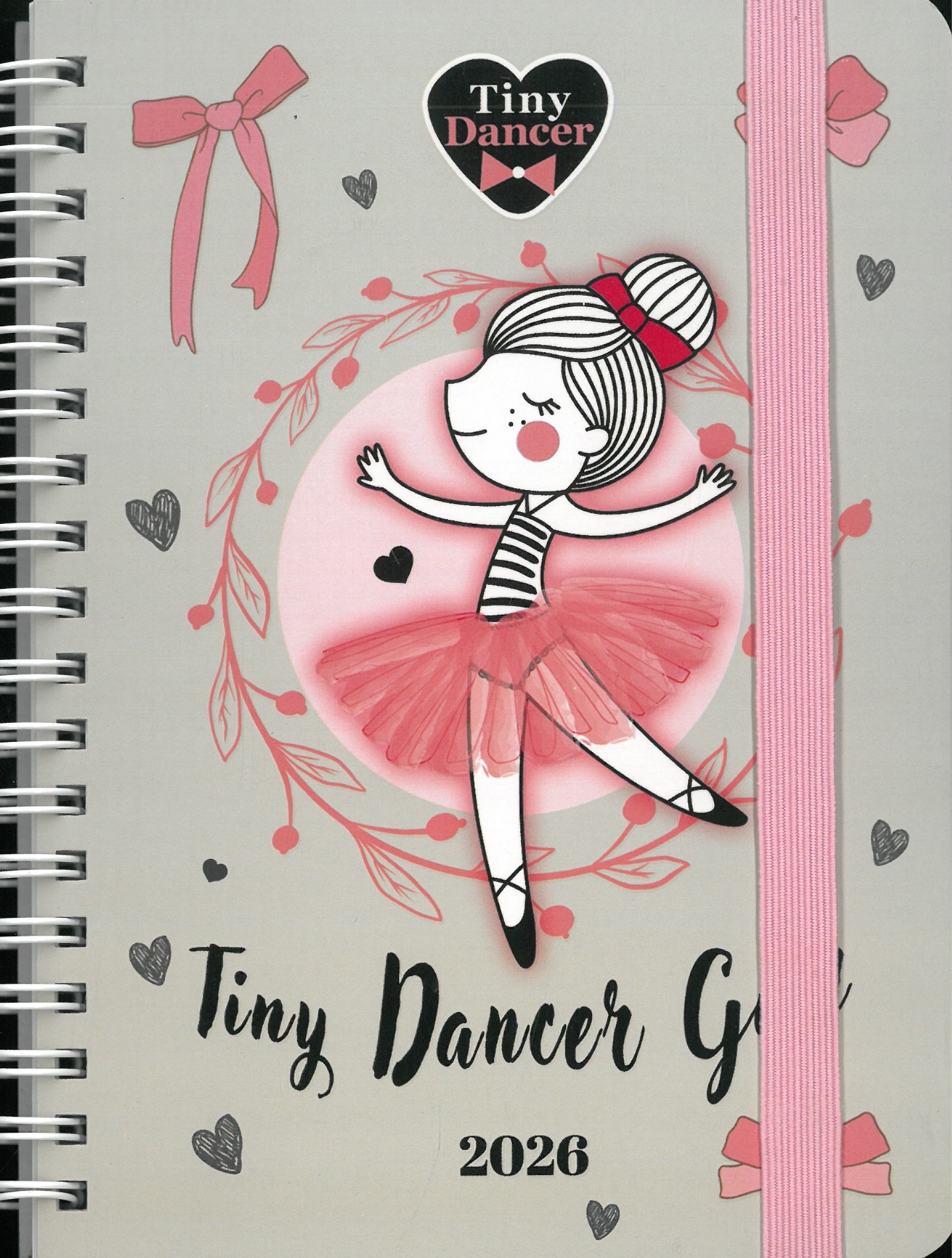 2026 spirálozott B6 határidőnapló  TINY DANCER