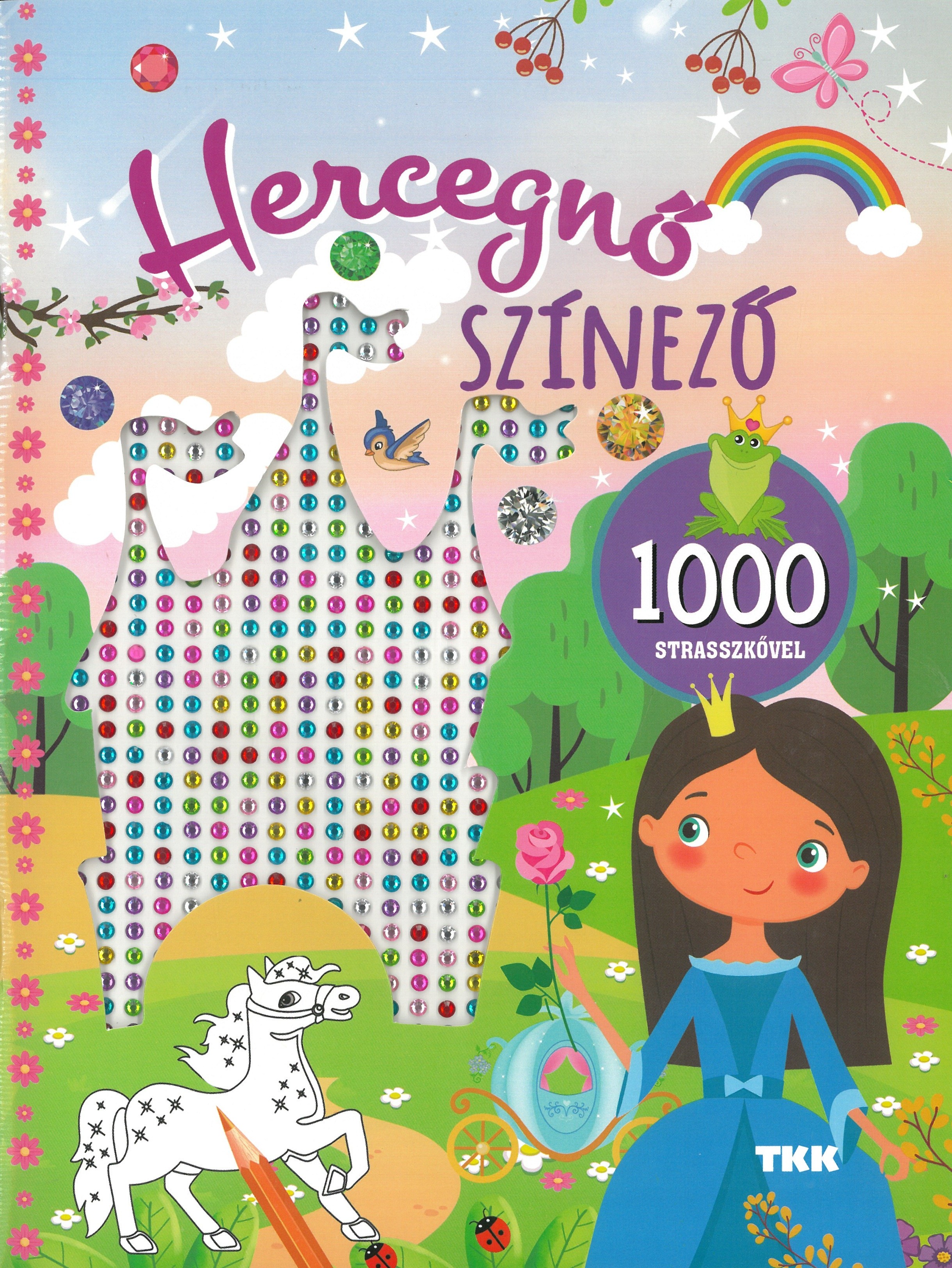 1000 strassz - Hercegnő színező (BB)