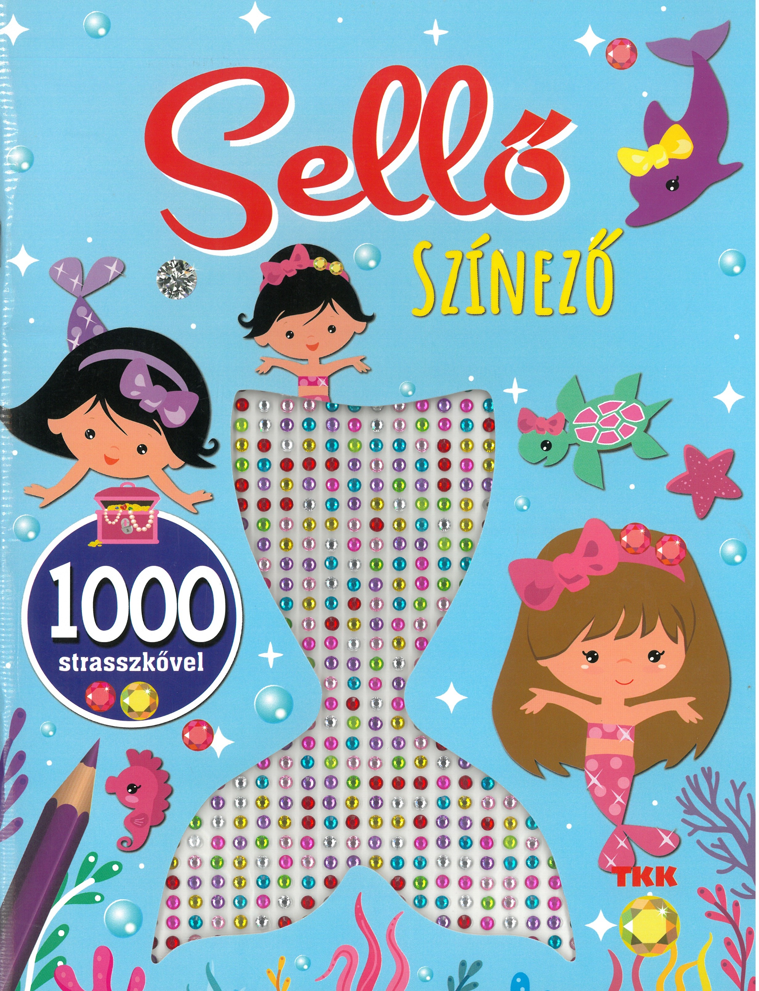 1000 strassz - Sellő színező (BB)