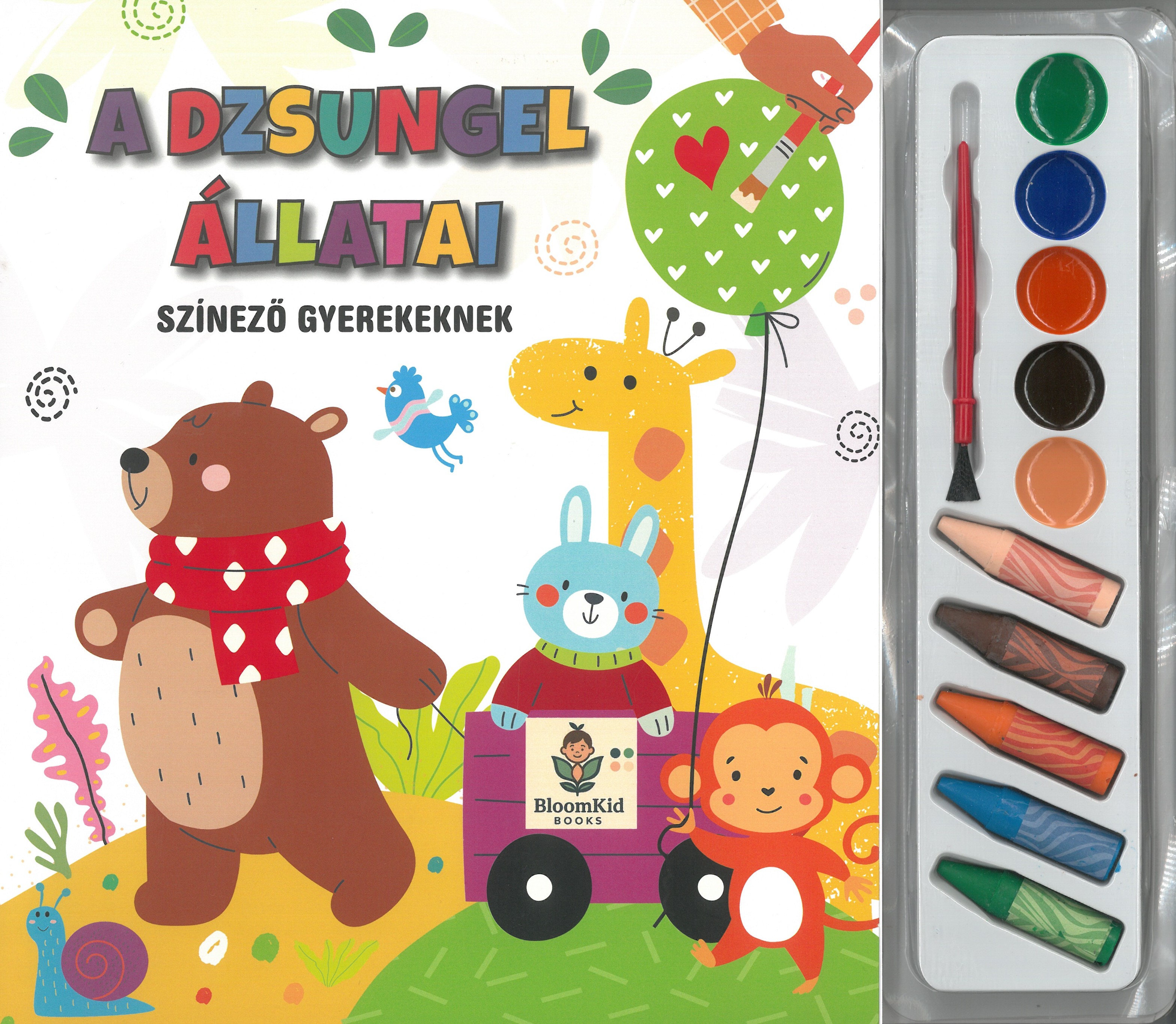 A dzsungel állatai  (zsírkrétával)