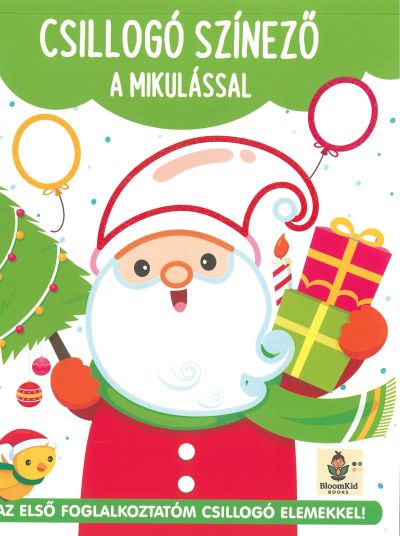 Csillogó színező a Mikulással