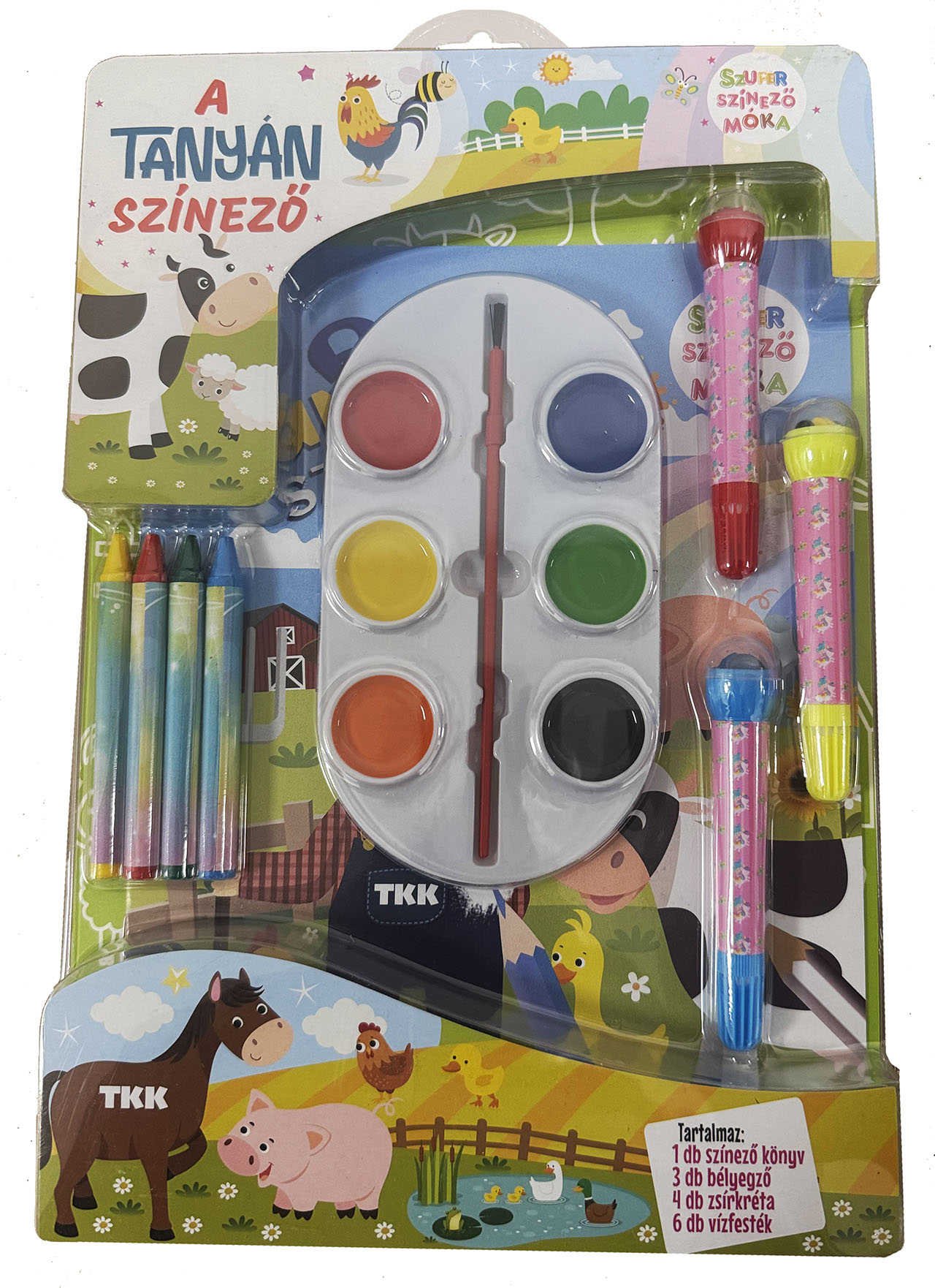 A tanyán színező - szuper színező móka csomag
