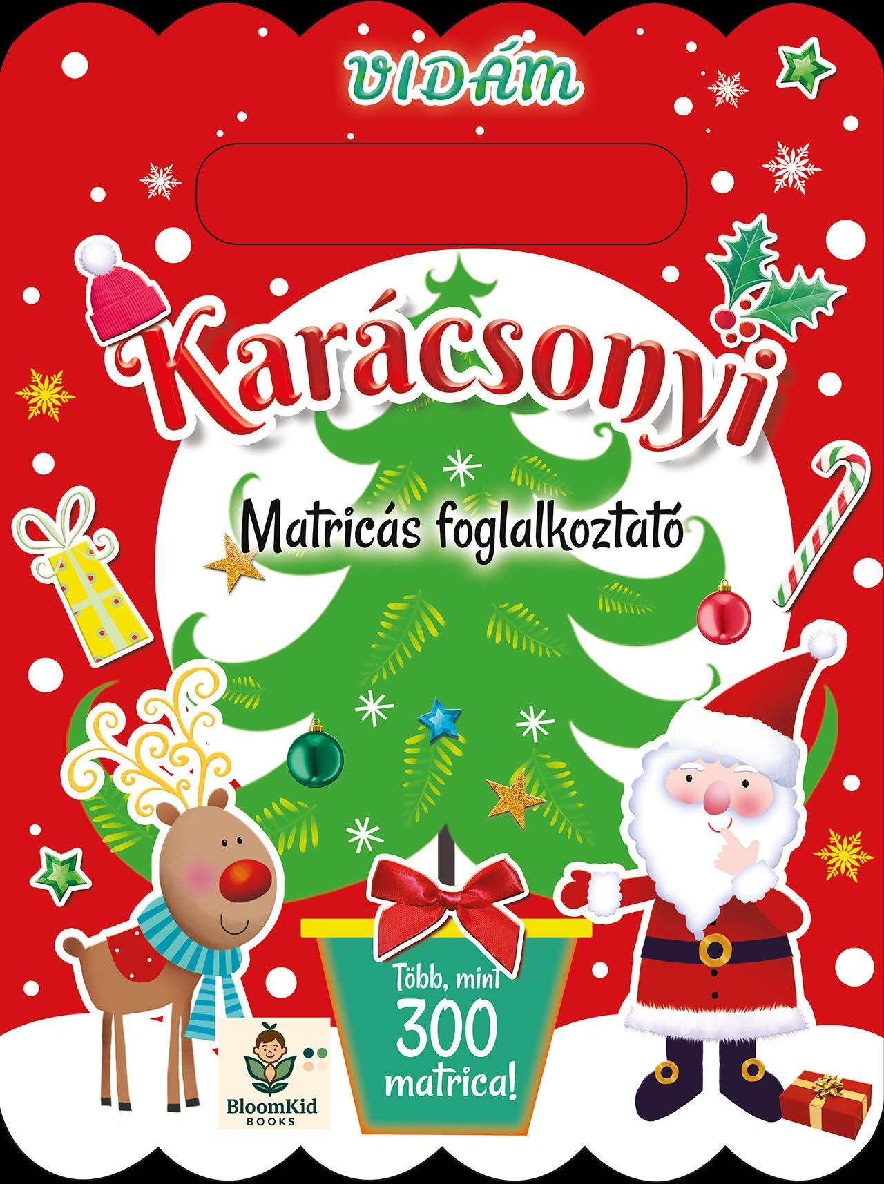 Vidám karácsonyi matricás foglalkoztató