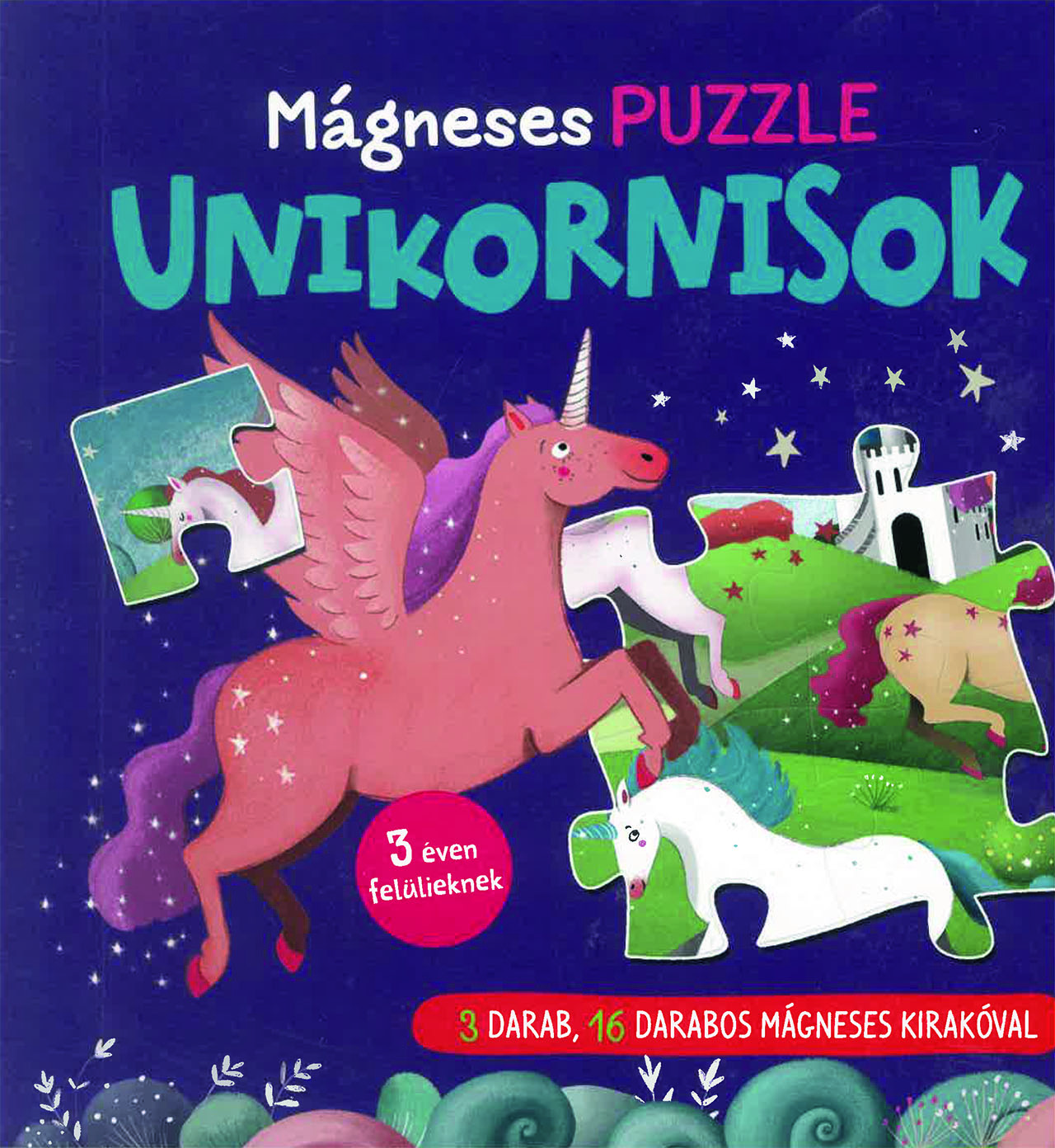 Mágneses puzzle - Unikornisok