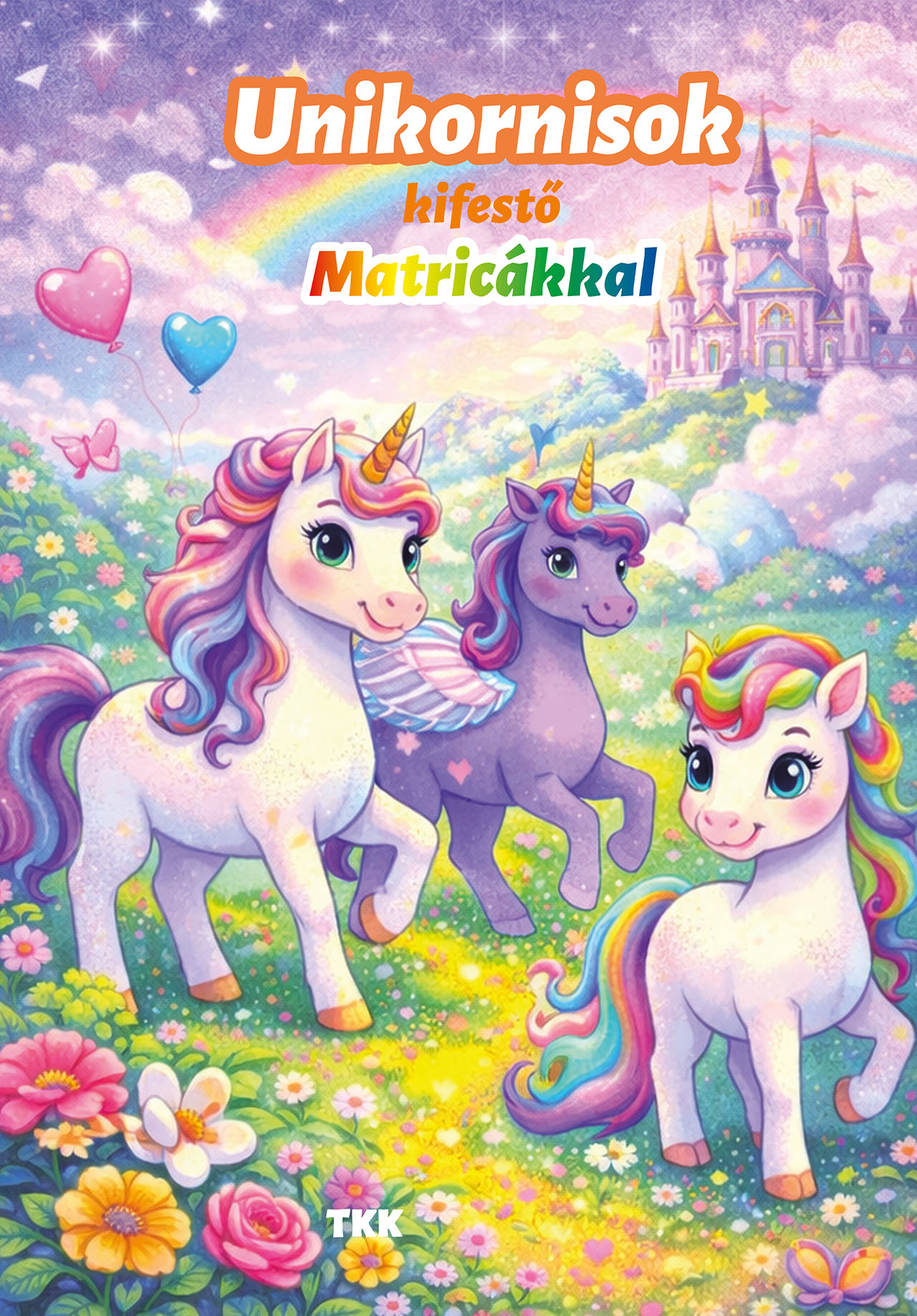Unikornisok kifestő - Matricákkal