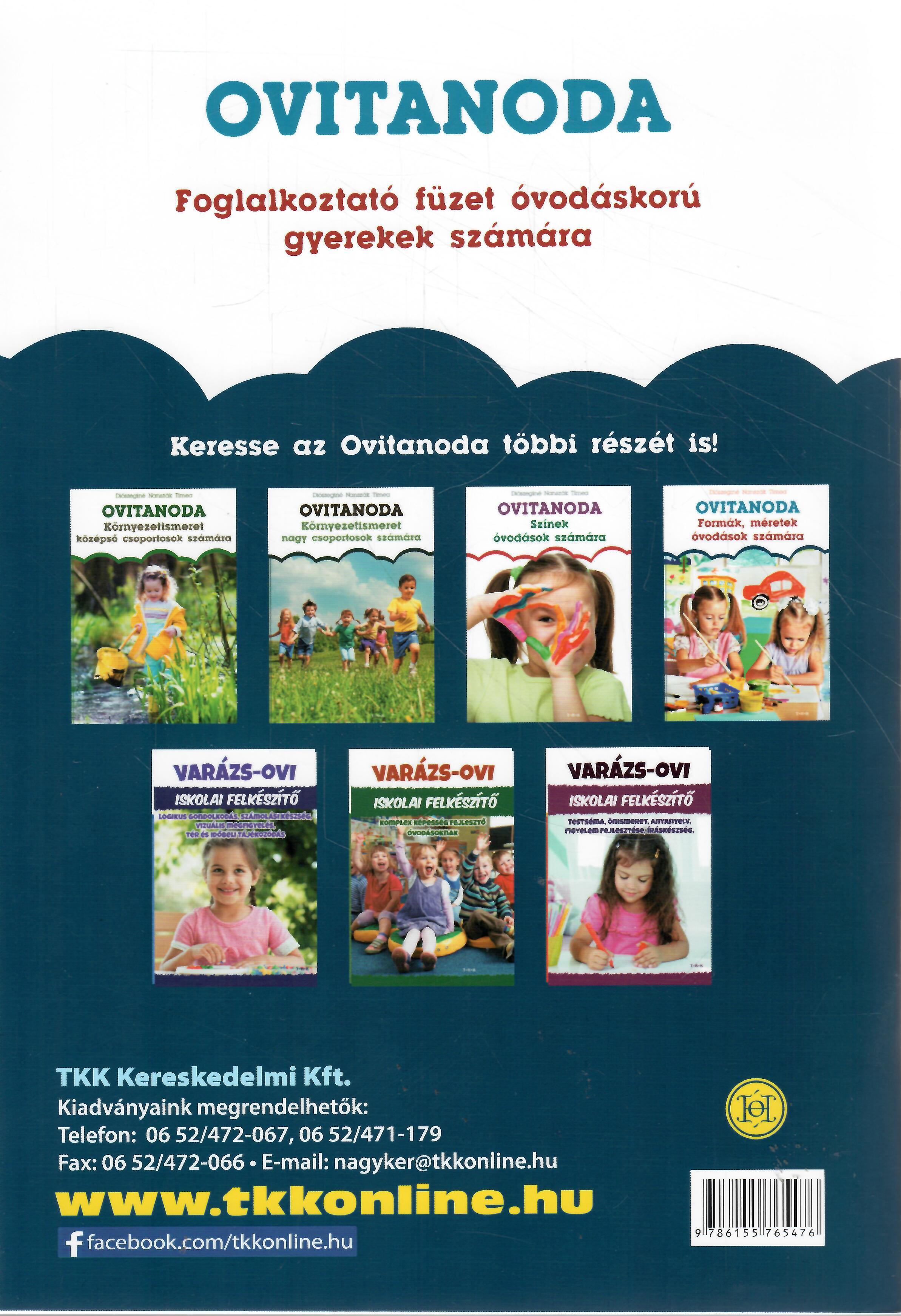 Ovitanoda - Formák, méretek óvodások számára